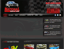 Tablet Screenshot of nationalmusclecars.com